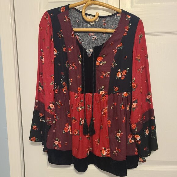 Floral bohemian blouse - Picture 1 of 11
